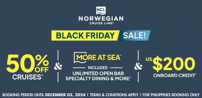 Norwegian Cruise Line:  Black Friday Sale 2024